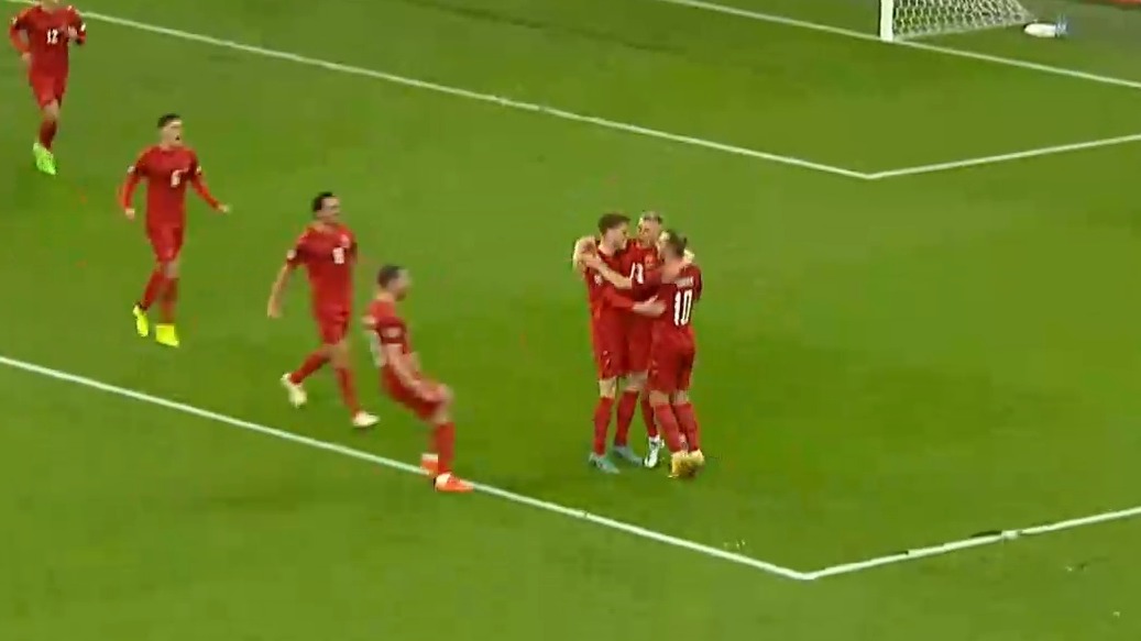 گل دوم دانمارک به فرانسه (السن)