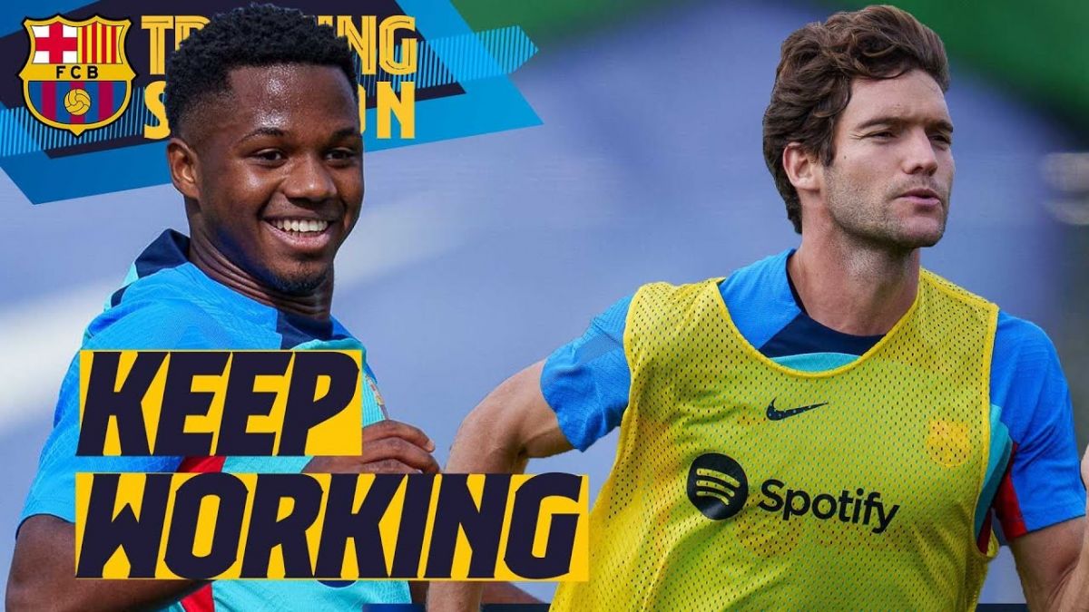 تمرین روز گذشته بارسلونا (5 مهر)