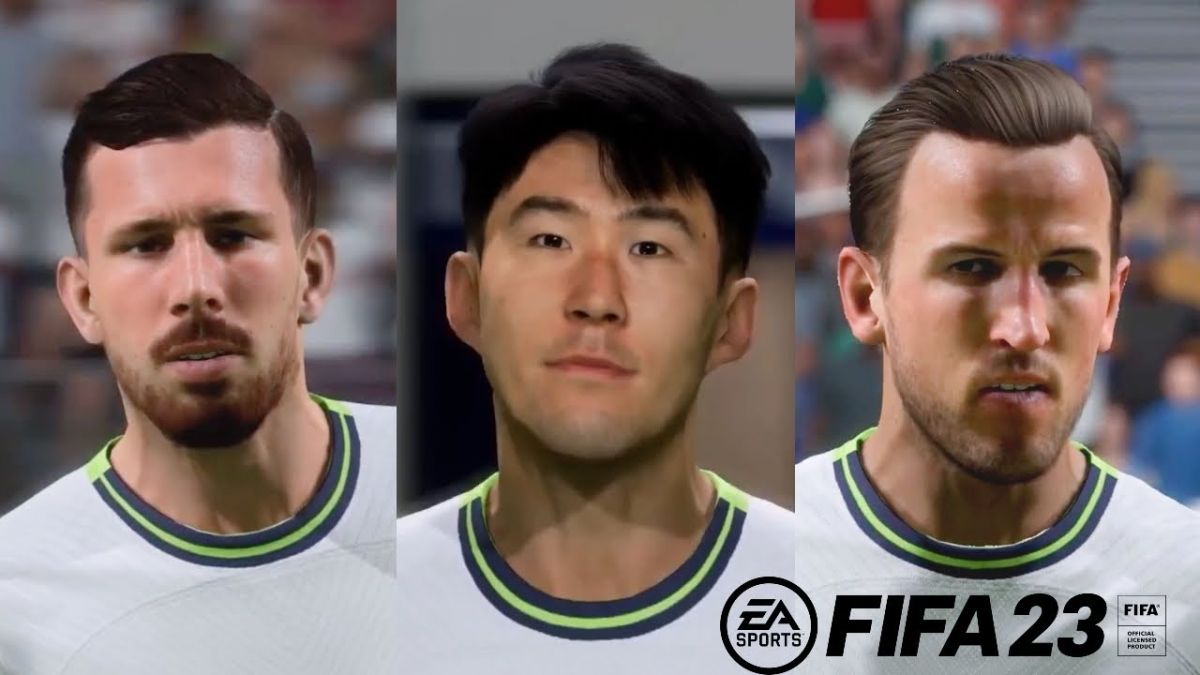 چهره بازیکنان تاتنهام در بازی فیفا 23