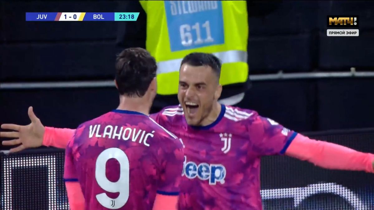 گل اول یوونتوس به بولونیا (فیلیپ کوستیچ)