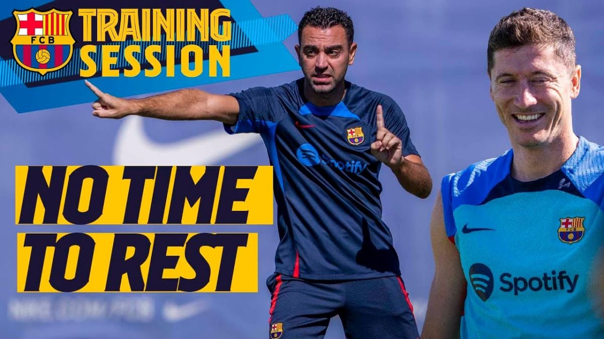 تمرین بارسلونا برای تقابل با اینتر