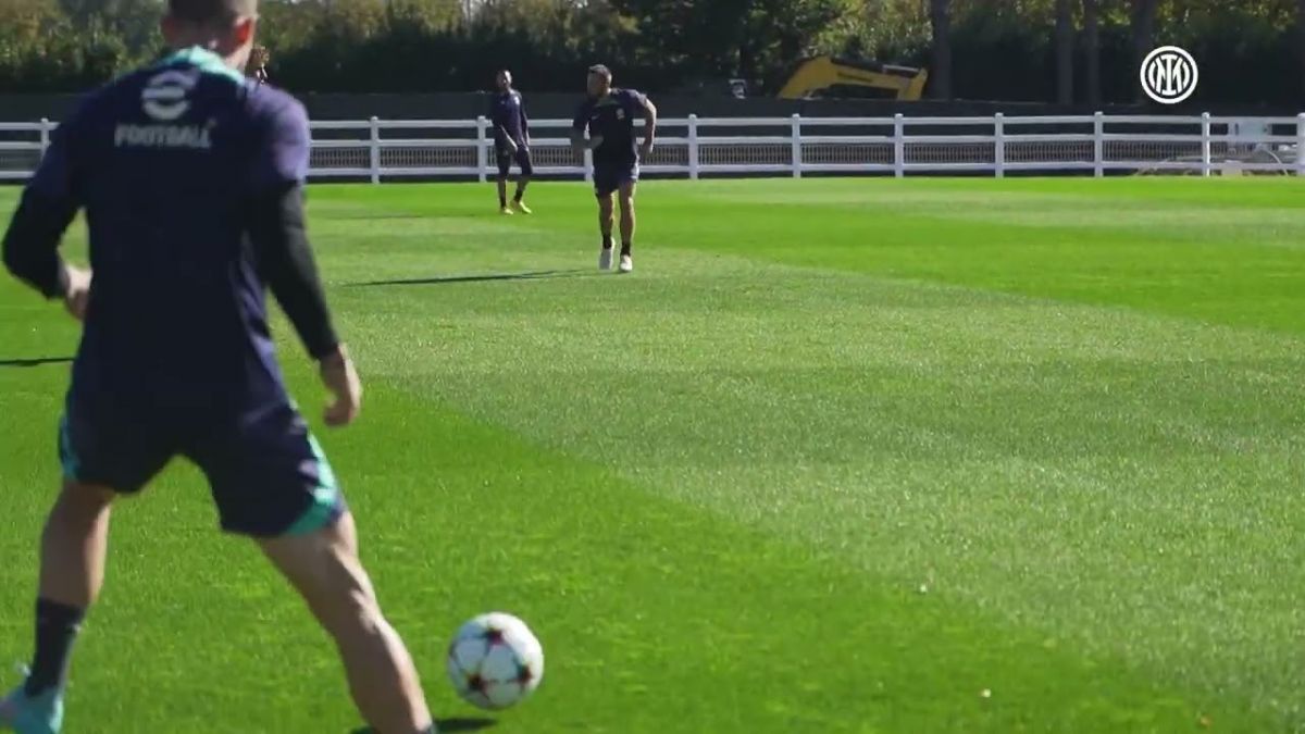 تمرین اینتر برای تقابل با بارسلونا