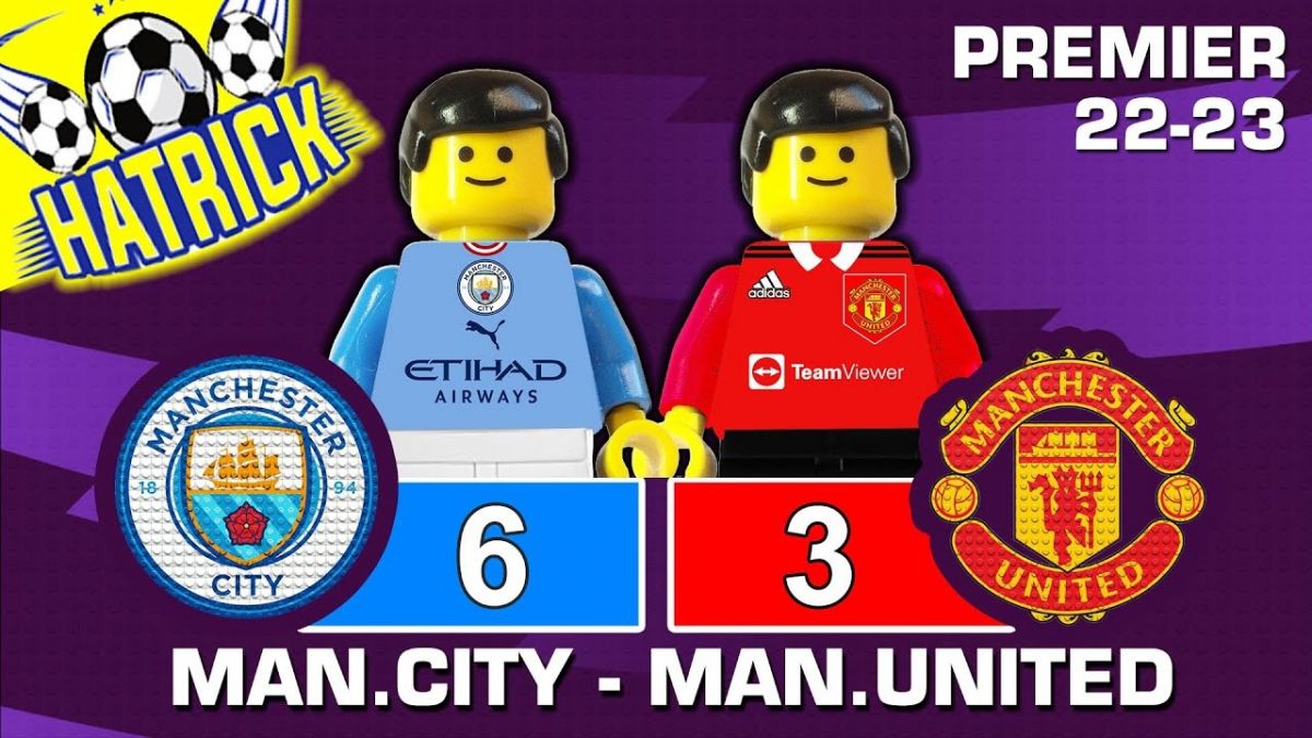 شبیه سازی بازی منچسترسیتی 6-3 منچستریونایتد با عروسک لگو