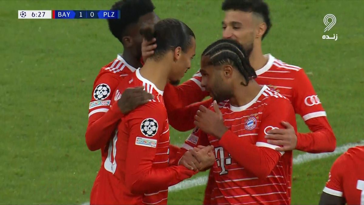 گل اول بایرن مونیخ به ویکتوریا پلزن (لروی سانه)