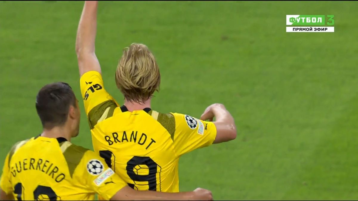 گل چهارم دورتموند به سویا (برانت)