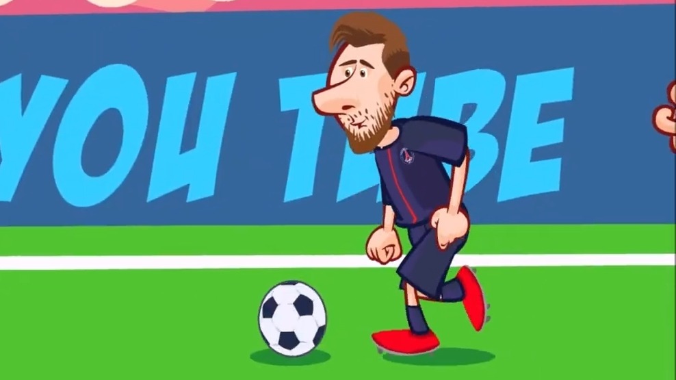 انیمیشن جالب گل لیونل مسی به بنفیکا