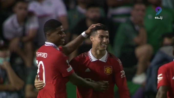 گل سوم منچستریونایتد به اومونیا (دبل مارکوس رشفورد)