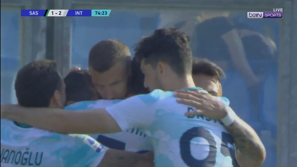 گل دوم اینتر به ساسولو (دبل ادین ژکو)