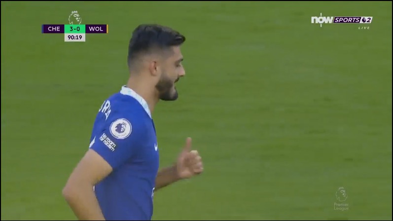 گل سوم چلسی به ولورهمپتون (آرماندو بروخا)