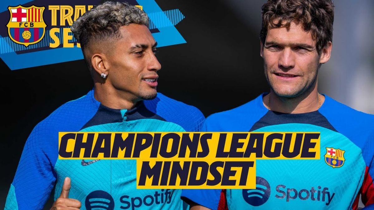 تمرینات بارسلونا برای دیدار مقابل اینتر