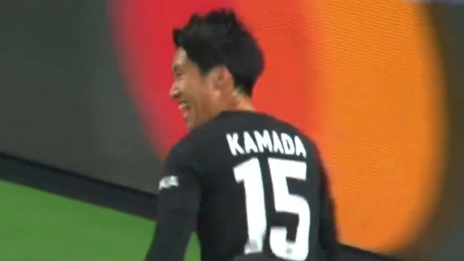 گل اول اینتراخت فرانکفورت به تاتنهام (کامادا)