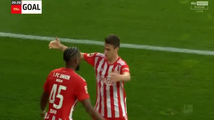 گل دوم یونیون برلین به دورتموند (دبل هابرر )