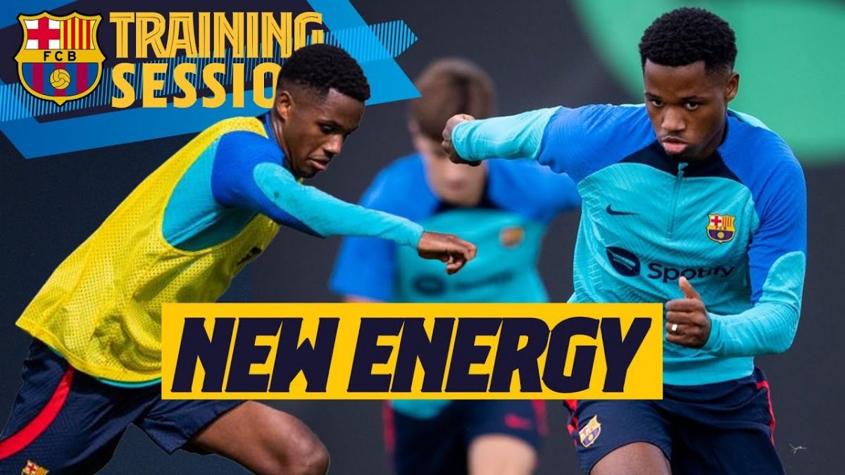 تمرین بارسلونا پس از شکست مقابل رئال مادرید