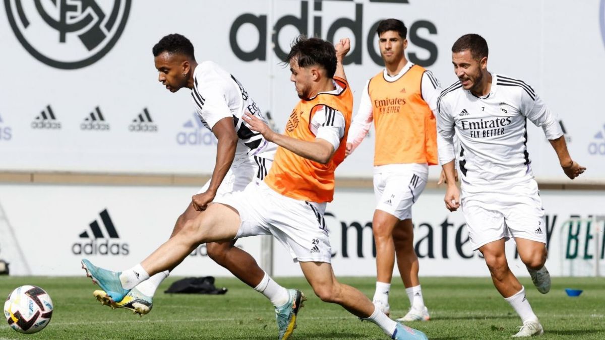 تمرین رئال مادرید پس از برتری مقابل بارسلونا برای تقابل با الچه