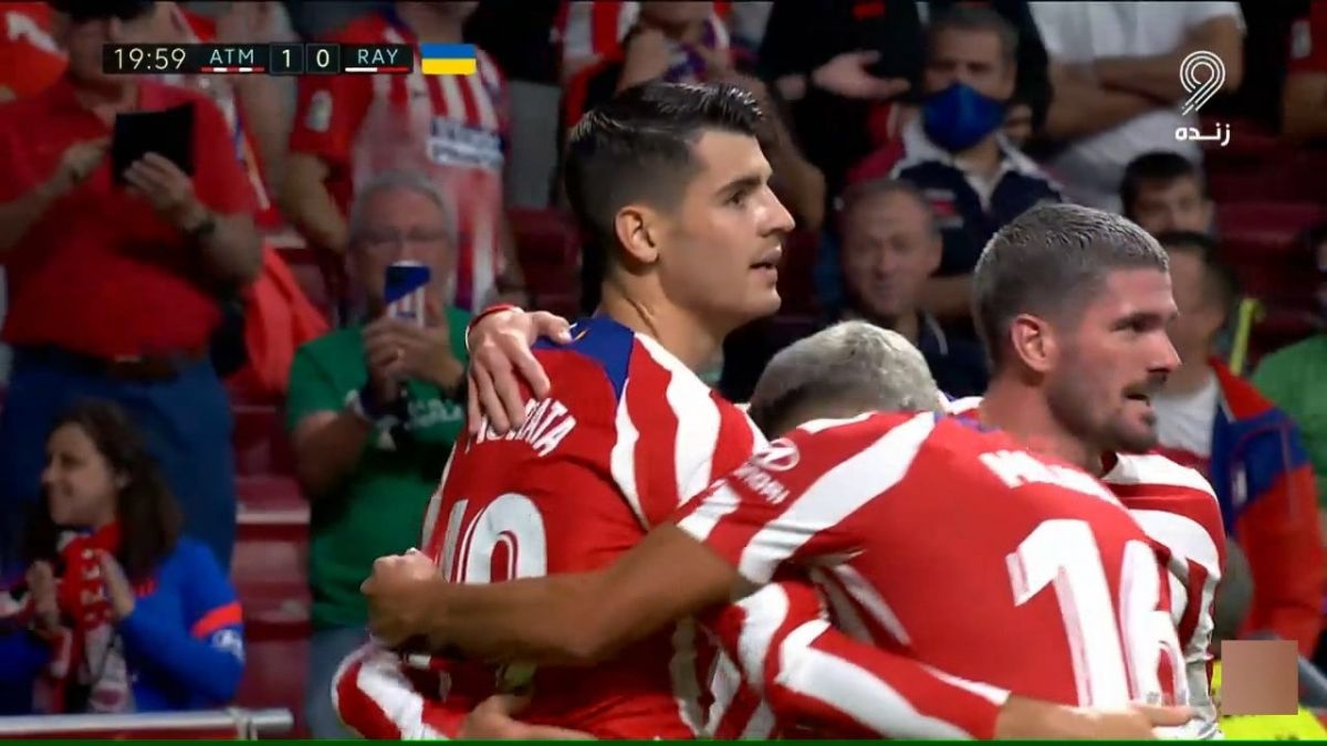 گل اول اتلتیکو مادرید به رایووایکانو (آلوارو موراتا)