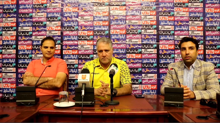 اختصاصی/ کنفرانس خبری قبل از بازی مس کرمان و صنعت نفت آبادان