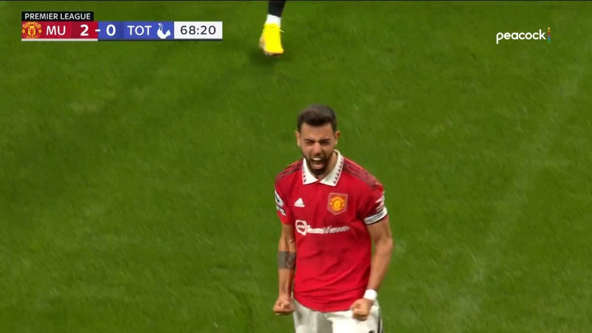 گل دوم منچستریونایتد به تاتنهام (ضربه زیبای فرناندز)