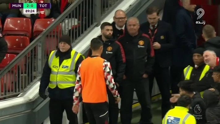 ناراحتی رونالدو از نیمکت نشینی و رفتن به رختکن در دیدار با تاتنهام