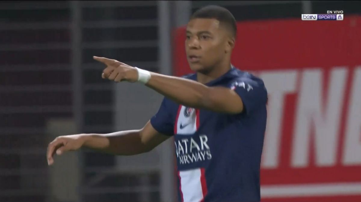 گل اول پاری سن ژرمن به آژاکسیو (کیلیان امباپه)