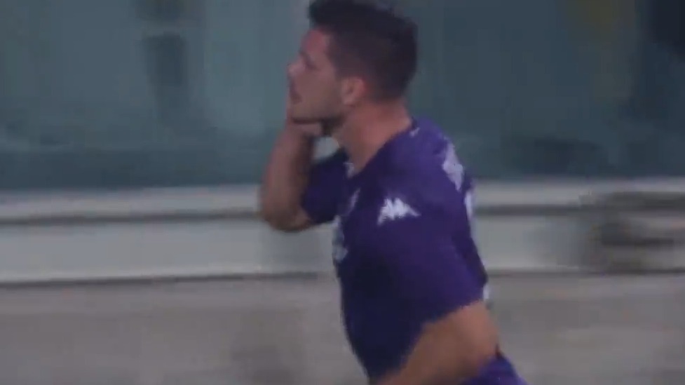 گل سوم فیورنتینا به اینتر (یوویچ)