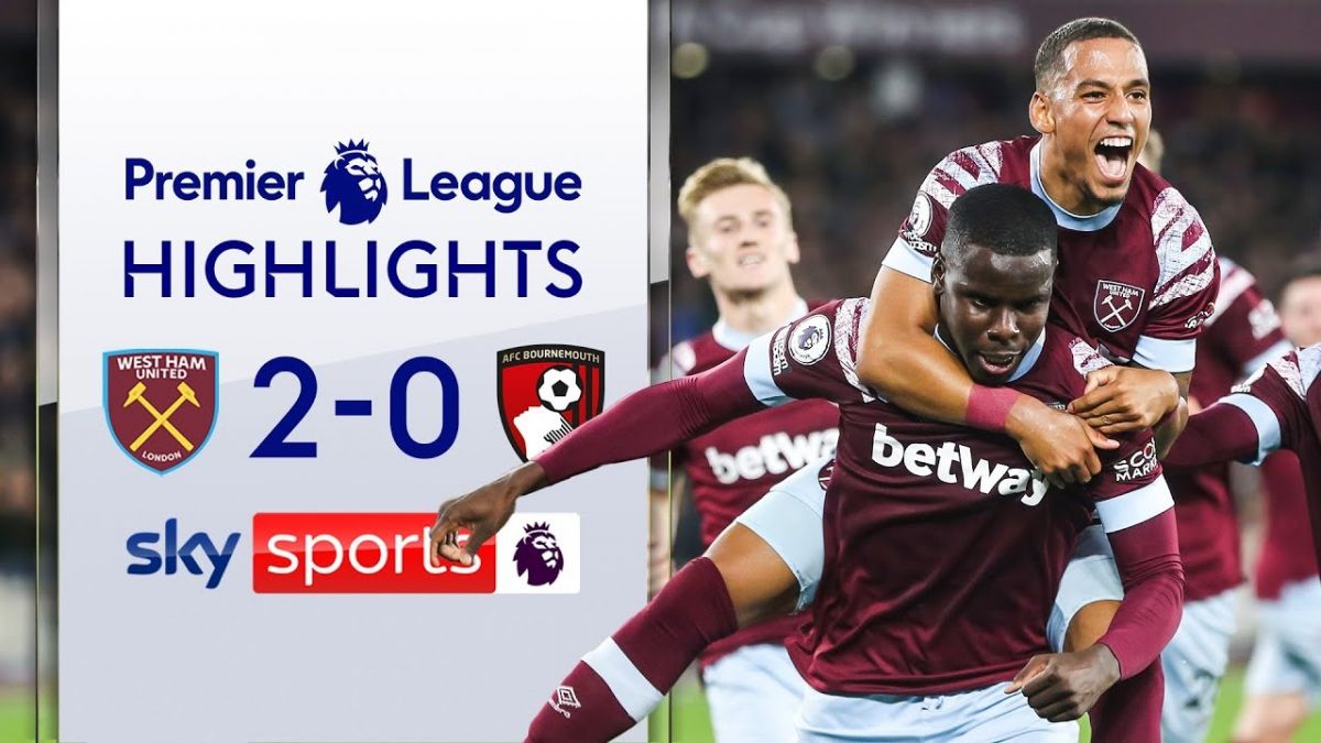 خلاصه بازی وستهام 2-0 بورنموث