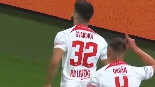 گل اول آربی لایپزیش به رئال مادرید (گواردیول)