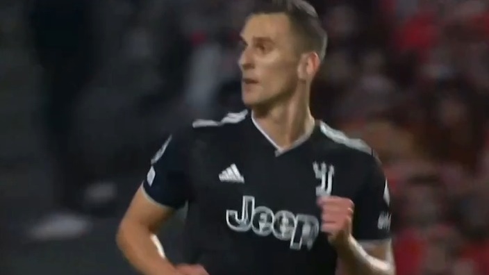 گل دوم یوونتوس به بنفیکا (میلیک)