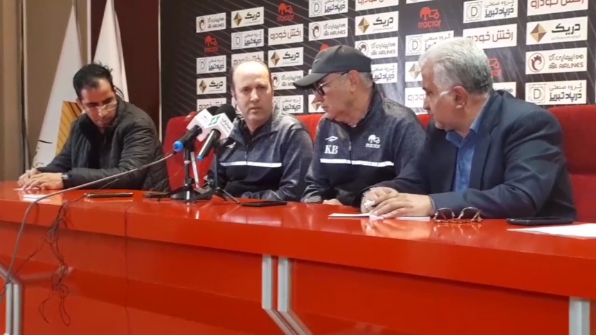 اختصاصی/ نشست خبری قربان بردیف سرمربی تیم تراکتور قبل از بازی با ملوان