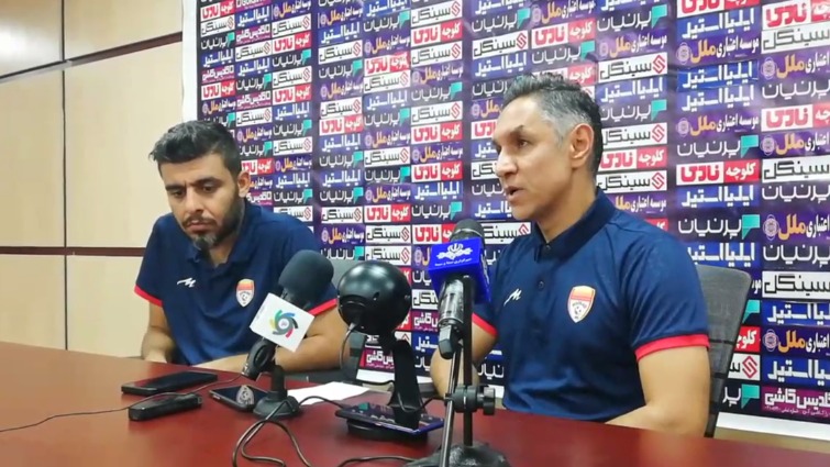 اختصاصی/ نشست خبری حمید رجبی مربی تیم فولاد قبل از بازی با گل گهر