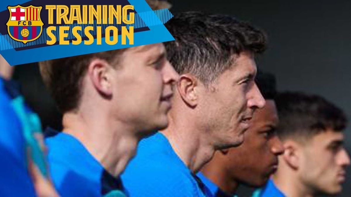 تمرین بارسلونا پس از شکست مقابل بایرن و حذف از لیگ قهرمانان اروپا