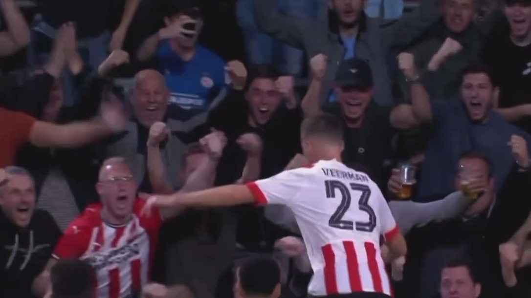 گل اول آیندهوون به آرسنال (ورمان)