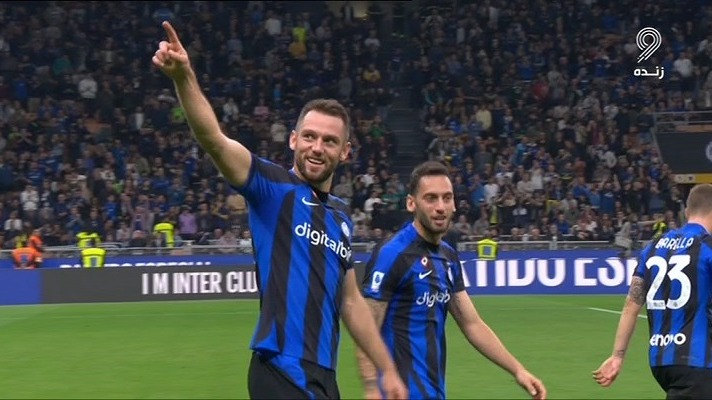 گل اول اینتر به سمپدوریا (استفان دی فرای)