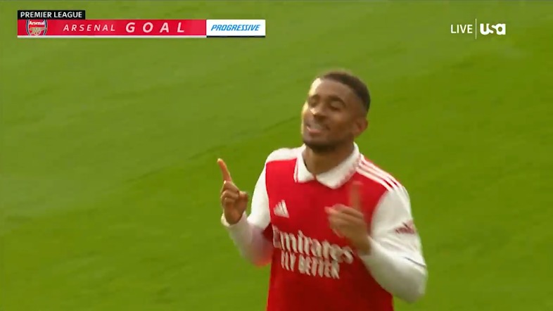 گل دوم آرسنال به ناتینگهام فارست (ریس نلسون)