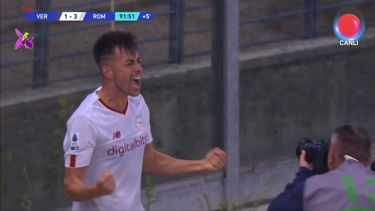 گل سوم رم به هلاس ورونا (استفان الشراوی)