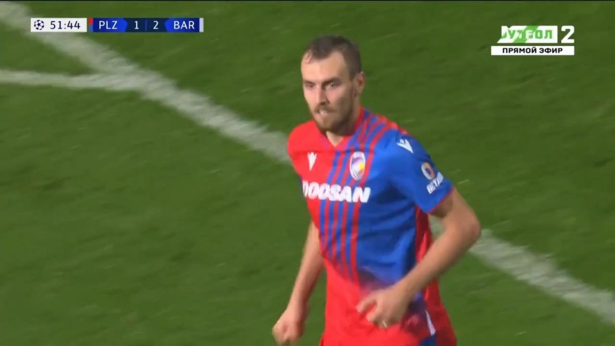 گل اول ویکتوریا پلژن به بارسلونا (چوری - پنالتی)