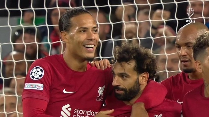 گل اول لیورپول به ناپولی (محمد صلاح)