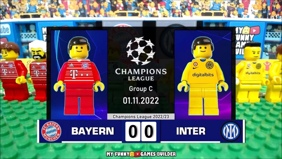 شبیه سازی بازی بایرن مونیخ 2-0 اینتر با عروسک های لگو