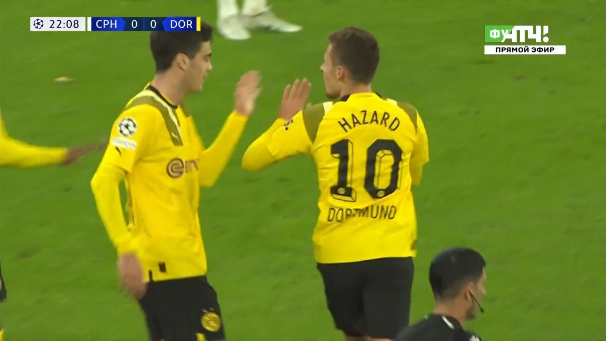 گل اول دورتموند به کپنهاگن (تورگن هازارد)
