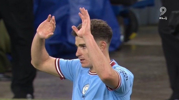 گل دوم منچسترسیتی به سویا (جولین آلوارز)