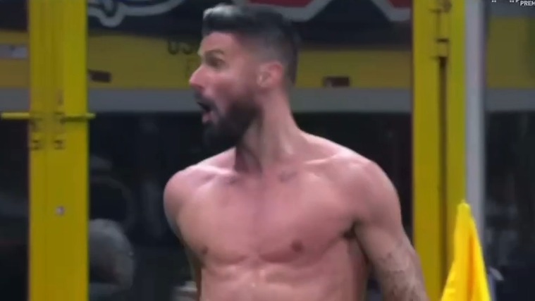 گل دوم میلان به اسپتزیا (ژیرو در دقیقه 89)