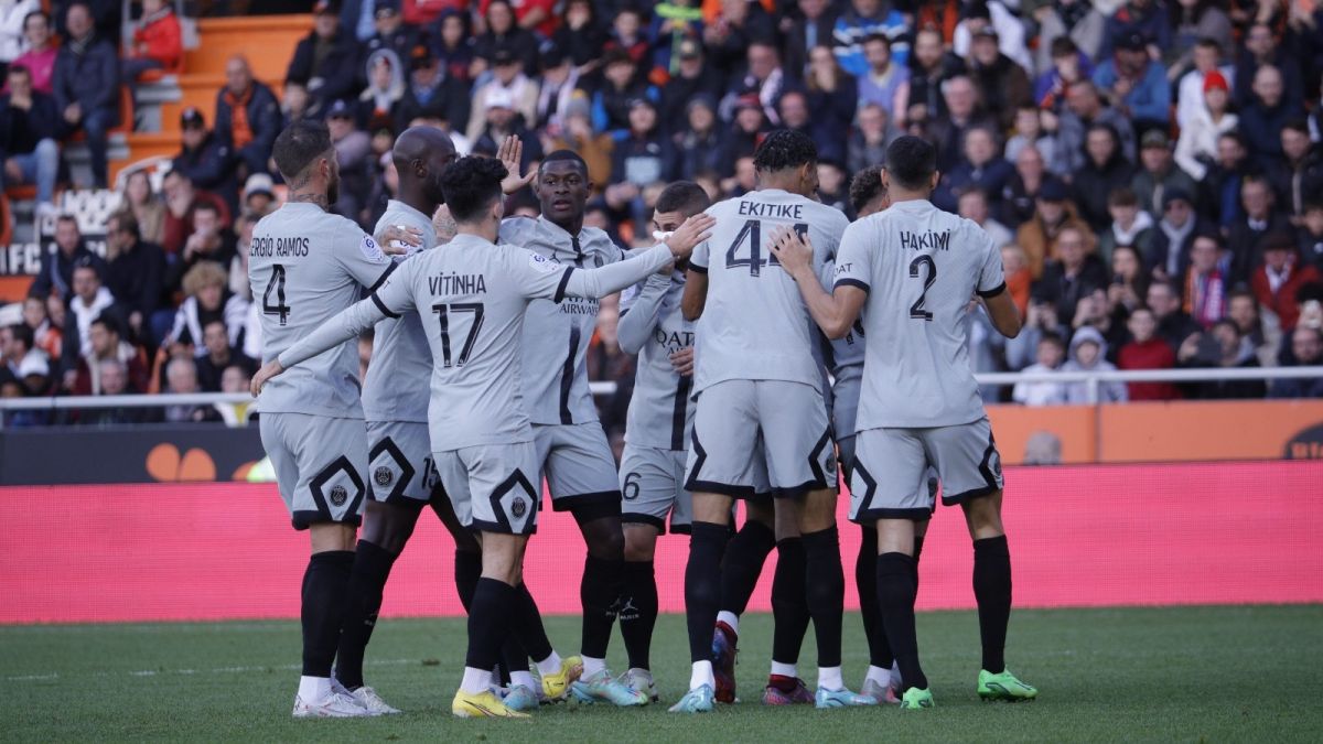 گل اول پاری سن ژرمن به لوریان (نیمار)