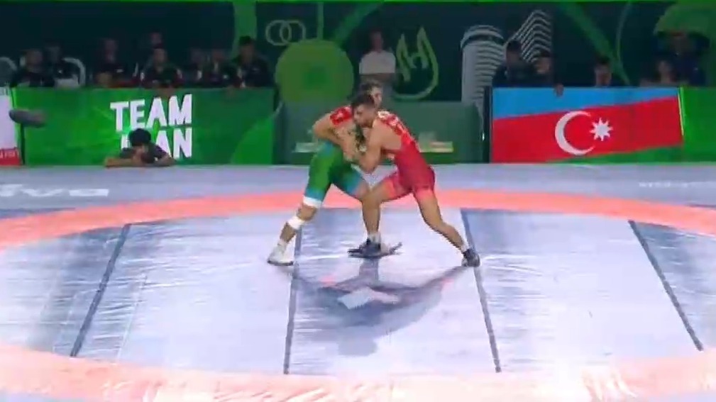 فینال جام جهانی کشتی فرنگی/ شکست محمودی (ایران 2-5 آذربایجان)