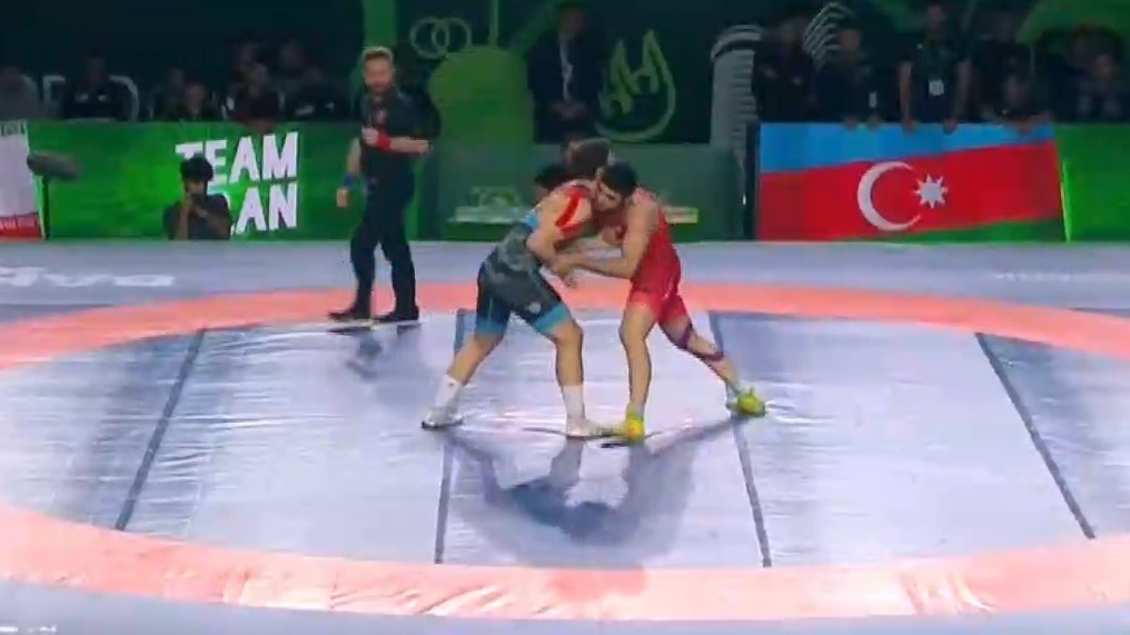 فینال جام جهانی کشتی فرنگی/ پیروزی چوبانی (ایران 3-5 آذربایجان)