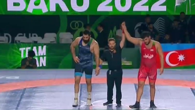 فینال جام جهانی کشتی فرنگی/ پیروزی یوسفی (ایران 5-5 آذربایجان / قهرمانی ایران)