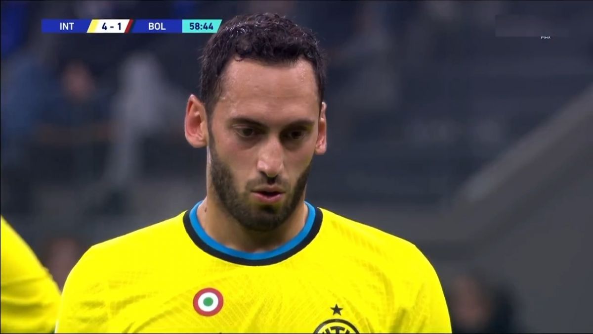 گل پنجم اینتر به بولونیا  (چالهان اغلو)