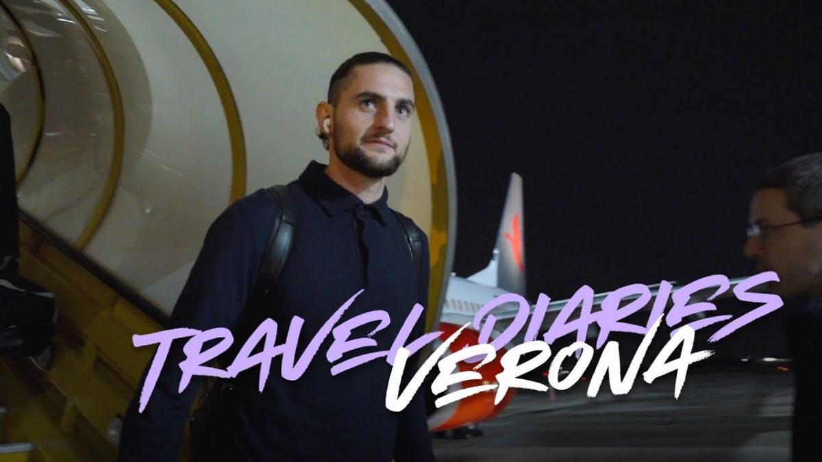 همراه با تیم یوونتوس پیش از بازی با هلاس ورونا