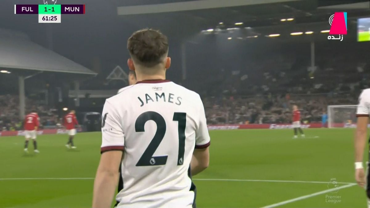 گل اول فولام به منچستریونایتد (دنیل جیمز)