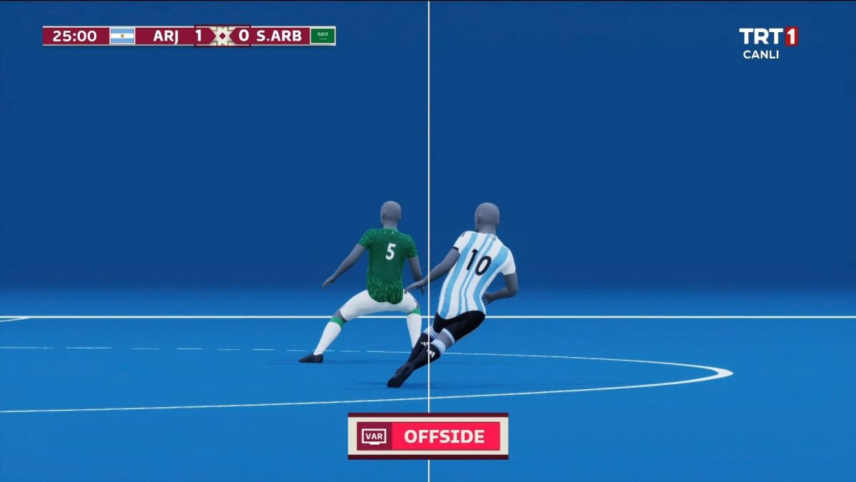 گل لیونل مسی به عربستان آفساید اعلام شد