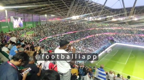 اختصاصی/ حال و هوای ورزشگاه شهرک آموزش بین دو نیمه بازی اروگوئه و کره جنوبی