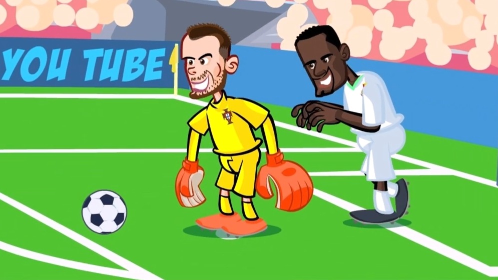 انیمیشن طنز بازی پرتغال 3-2 غنا